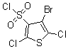 结构式 CAS# 166964-36-9, 4-溴-2,5-二氯-3-噻吩磺酰氯