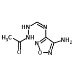 CAS#: 167281-95-0， N'-Acetyl-N-(4-Amino-1,2,5-Oxadiazol-3-Yl)Hydrazonoformamide