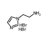 structure of CAS# 167298-66-0, 2-(1H-Imidazol-1-Yl)Ethanamine Dihydrobromide;[62089-74-1];1-(2-Aminoethyl)-1H-imidazole dihydrobromide;2-(1H-Imidazol-1-yl)ethylamine dihydrobromide