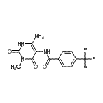 CAS#: 167299-07-2， N-(6-Amino-3-Methyl-2,4-Dioxo-1,2,3,4-Tetrahydro-5-Pyrimidinyl)-4-(Trifluoromethyl)Benzamide