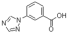 结构式 CAS# 167626-64-4, 3-(1H-1,2,4-三唑-1-基)-苯甲酸