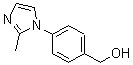 structure of CAS# 167758-58-9, 4-(2-Methyl-1H-Imidazol-1-Yl)-Benzenemethanol;[4-(2-Methylimidazol-1-Yl)Phenyl]Methanol95%;[4-(2-METHYLIMIDAZOL-1-YL)PHENYL]METHANOL;Zinc02563833
