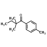 structure of CAS# 167760-72-7, 2,2-Dimethyl-1-(4-Methylphenyl)-1-Butanone;4',2,2-Trimethylbutyrophenone;MFCD03841118