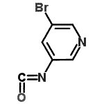 structure of CAS# 167951-51-1, 3-Bromo-5-Isocyanatopyridine;3-bromo-5-isocyanatopyridine;5-bromopyridin-3-isocyanate;PYRIDINE,3-BROMO-5-ISOCYANATO-