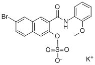 CAS 登录号:1680-70-2, 萘酚 As-联硫酸酯钾盐
