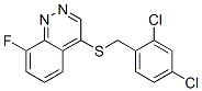 CAS 登录号：1683-34-7， 4-[(2,4-二氯苯基)甲硫基]-8-氟-噌啉