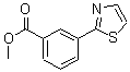 结构式 CAS# 168618-63-1, 3-(2-噻唑基)-苯甲酸甲酯