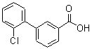 结构式 CAS# 168619-03-2, 2'-氯-[1,1'-联苯]-3-羧酸