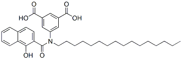 CAS#: 16868-55-6， 5-[Hexadecyl[(1-Hydroxy-2-Naphthyl)Carbonyl]Amino]Isophthalic Acid