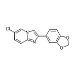 CAS#: 168837-35-2， 2-(1,3-Benzodioxol-5-Yl)-6-Chloroimidazo[1,2-a]Pyridine