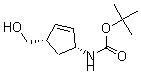 structure of CAS# 168960-18-7, [(1R,4S)-4-(Hydroxymethyl)-2-Cyclopenten-1-Yl]- Carbamic Acid 1,1-Dimethylethyl Ester;CARBAMIC ACID, [4(S)-(HYDROXYMETHYL)-2-CYCLOPENTEN-1-YL]-1,1-DIMETHYLETHYL ESTER, (1R-CIS)-;Carbamic Acid, [(1R,4S)-4-(Hydroxymethyl)-2-Cyclopenten-1-Yl]-, 1,1-;TERT-BUTYL CIS-[4(S)-(HYDROXYMETHYL)CYCLOPENT-2-EN-1(R)-YL]CARBAMATE