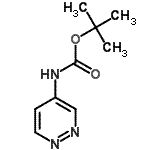 structure of CAS# 169050-21-9, 2-Methyl-2-Propanyl 4-Pyridazinylcarbamate;4-(Boc-amino)pyridazine;MFCD16988479;tert-butyl pyridazin-4-ylcarbamate