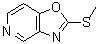 结构式 CAS# 169205-96-3, 2-(甲硫基)[1,3]恶唑并[4,5-c]吡啶