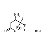 structure of CAS# 169605-23-6, Methyl 3-Amino-4,4,4-Trifluorobutanoate Hydrochloride (1:1);methyl 3-amino-4,4,4-trifluorobutanoate, chloride;Methyl 3-amino-4,4,4-trifluorobutyrate hydrochloride;methyl-3-amino-4,4,4-trifluorobutyrate hydrochloride