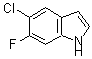 结构式 CAS# 169674-57-1, 5-氯-6-氟吲哚