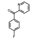 结构式 CAS# 169955-75-3, (4-氟苯基)(2-吡啶基)甲酮