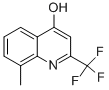 structure of CAS# 1701-19-5, 8-Methyl-2-(Trifluoromethyl)-4-Quinolinol;4-Hydroxy-8-Methyl-2-(Trifluoromethyl)Quinoline 97%;4-Hydroxy-8-Methyl-2-(Trifluoromethyl)Quinoline97%;4-HYDROXY-8-METHYL-2-(TRIFLUOROMETHYL)QUINOLINE