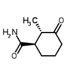 CAS#: 170312-36-4， (1R,2S)-2-Methyl-3-Oxocyclohexanecarboxamide