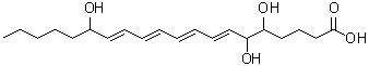 CAS#: 171030-11-8， (7E,9E,11E,13E)-5,6,15-Trihydroxy-7,9,11,13-Icosatetraenoic Acid