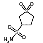 结构式 CAS# 17115-48-9, 四氢-3-噻吩磺酰胺1,1-二氧化物