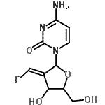 CAS#: 171233-40-2， 4-Amino-1-[2-Deoxy-2-(Fluoromethylene)Pentofuranosyl]-2(1H)-Pyrimidinone