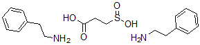 CAS#: 171359-17-4， 3-Sulfinopropanoic Acid Compd. With Benzeneethanamine (1:2)