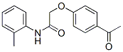 structure of CAS# 17172-81-5, 2-(4-Acetylphenoxy)-N-(2-Methylphenyl)Acetamide;2-(4-Ethanoylphenoxy)-N-(2-Methylphenyl)Ethanamide;Sbb004915;Zinc03345157