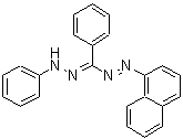 structure of CAS# 1719-72-8, (E)-1-(1-Naphthyl)-2-[(E)-Phenyl(Phenylhydrazono)Methyl]Diazene;3,5-Diphenyl-1-(1-naphthyl)formazan;ZINC03897207