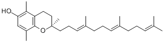 结构式 CAS# 1721-51-3, (2R)-2,5,7,8-四甲基-2-[(3E,7E)-4,8,12-三甲基十三-3,7,11-三烯基]色满-6-醇
