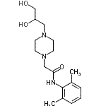 CAS#: 172430-46-5， 2-[4-(2,3-Dihydroxypropyl)-1-Piperazinyl]-N-(2,6-Dimethylphenyl)Acetamide