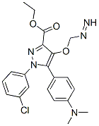 CAS#: 172701-49-4， Ethyl 1-(3-Chlorophenyl)-5-(4-Dimethylaminophenyl)Diazenyl-4-Methoxypyrazole-3-Carboxylate