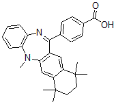 CAS#: 172705-89-4， 4-(7,8,9,10-Tetrahydro-5,7,7,10,10-pentamethyl-5H-benzo[b]naphtho[2,3-e][1,4]diazepin-12-yl)-Benzoic acid