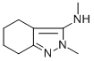 structure of CAS# 17289-49-5, Tetridamine;Methyl-(2-Methyl-4,5,6,7-Tetrahydroindazol-3-Yl)Amine;Mls000543058