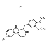 CAS#: 172895-15-7， 1-(3,4-Dimethoxybenzyl)-6-Methyl-2,3,4,9-Tetrahydro-1H-beta-Carboline Hydrochloride (1:1)