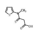 CAS 登录号：172896-63-8， 3-[甲基(2-噻吩基)氨基]-3-硫代丙酸