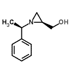 结构式 CAS# 173143-73-2, {(2S)-1-[(1R)-1-苯基乙基]-2-氮丙啶基}甲醇