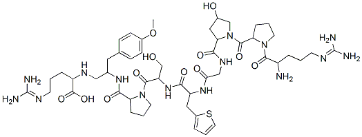 CAS#: 173220-35-4， (S)-3-(trans-4-Hydroxy-L-proline)-5-(3-(2-thienyl)-L-alanine)-8-de-L-phenylalanine-9-(N2-(2-amino-3-(4-methoxyphenyl)propyl)-L-arginine)-Bradykinin
