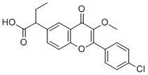 CAS#: 173469-89-1， 2-[2-(4-Chlorophenyl)-3-Methoxy-4-Oxochromen-6-Yl]Butanoic Acid