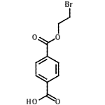 结构式 CAS# 173550-97-5, 4-[(2-溴乙氧基)羰基]苯甲酸