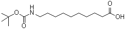 CAS#: 173606-50-3， 10-({[(2-Methyl-2-Propanyl)Oxy]Carbonyl}Amino)Decanoic Acid