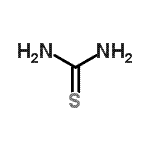 structure of CAS# 17370-85-3, Carbamimidothioic Acid;(NH2)2CS;2-Thiopseudourea;2-thiourea