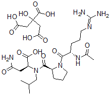 CAS#: 174024-80-7， N2-(1-(N2-Acetyl-L-arginyl)-L-prolyl)-N-(2-methylpropyl)-L-alpha-Asparagine 2-hydroxy-1,2,3-propanetricarboxylate