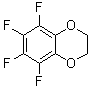 structure of CAS# 1743-87-9, 5,6,7,8-Tetrafluoro-2,3-Dihydro-1,4-Benzodioxine;5,6,7,8-tetrafluoro-2H,3H-benzo[e]1,4-dioxin;MFCD00229993;ZINC04533117