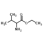 structure of CAS# 17431-03-7, Ethyl Valinate;ETHYL 2-AMINO-3-METHYLBUTANOATE;Ethyl L-valinate;l-Valine, ethyl ester
