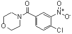 structure of CAS# 174482-89-4, (4-Chloro-3-Nitrophenyl)(4-Morpholinyl)Methanone;(4-chloro-3-nitrophenyl)(morpholin-4-yl)methanone;4-(4-chloro-3-nitrobenzoyl)morpholine;4-[(4-chloro-3-nitrophenyl)carbonyl]morpholine