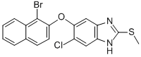 CAS#: 174503-67-4， 5-(1-Bromonaphthalen-2-Yl)Oxy-6-Chloro-2-Methylsulfanyl-1H-Benzimidazole