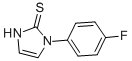 structure of CAS# 17452-07-2, 1-(4-Fluorophenyl)-1,3-Dihydro-2H-Imidazole-2-Thione;1,3-Dihydro-1-(4-Fluorophenyl)-2H-Imidazole-2-Thione;1-(4-Fluorophenyl)-1H-Imidazole-2(3H)-Thione;1-(4-Fluorophenyl)-1H-Imidazole-2(5H)-Thione