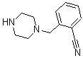 结构式 CAS# 174609-74-6, 2-(1-哌嗪甲基)-苯甲腈