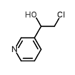 结构式 CAS# 174615-69-1, 2-氯-1-(3-吡啶基)乙醇