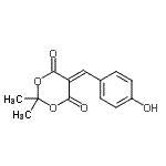 CAS#: 17474-27-0， 5-(4-Hydroxybenzylidene)-2,2-Dimethyl-1,3-Dioxane-4,6-Dione